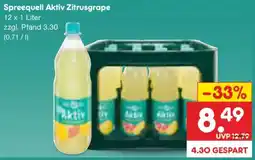 Netto Marken-Discount Spreequell Aktiv Zitrusgrape Angebot