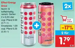 Netto Marken-Discount Effect Energy Drink Angebot