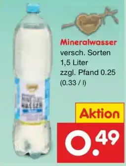 Netto Marken-Discount Mineralwasser Angebot