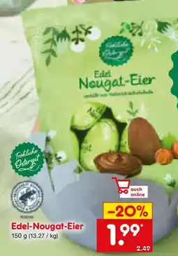 Netto Marken-Discount Fröhliche Osterzeit Edel Nougat-Eier Angebot