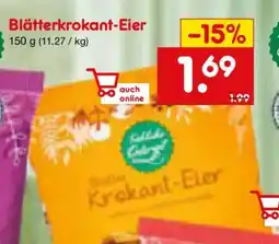 Netto Marken-Discount Fröhliche Osterzeit Fröhliche Blätterkrokant-Eier Angebot