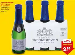 Netto Marken-Discount Schloss Herrenbrunn Sekt Angebot