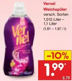 Netto Marken-Discount Vernel Weichspüler Angebot