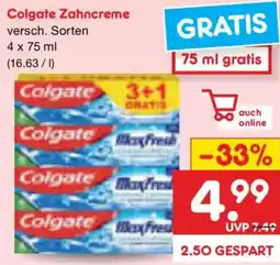 Netto Marken-Discount Colgate Zahncreme Angebot