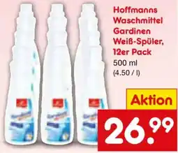 Netto Marken-Discount Hoffmanns Waschmittel Gardinen Weiß-Spüler, 12er Pack Angebot