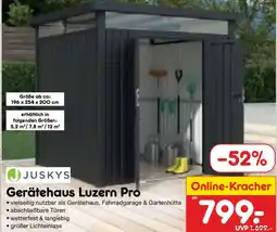 Netto Marken-Discount JUSKYS Gerätehaus Luzern Pro Angebot