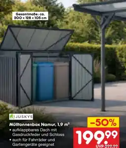 Netto Marken-Discount JUSKYS Mülltonnenbox Namur, 1,9 m² Angebot