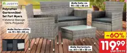 Netto Marken-Discount JUSKYS Polyrattan Gartenmöbel- Set Fort Myers Angebot