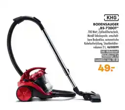 Möbel Kraft KHG BODENSAUGER ,,BS-7200T" 700 Watt Angebot