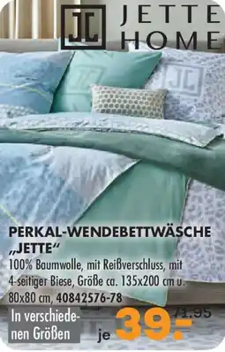 Möbel Kraft JETTE HOME JC Perkal-wendebettwäsche ,,jette" Angebot