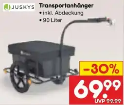 Netto Marken-Discount JUSKYS Transportanhänger Angebot