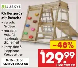 Netto Marken-Discount JUSKYS Klettergerüst mit Rutsche Angebot