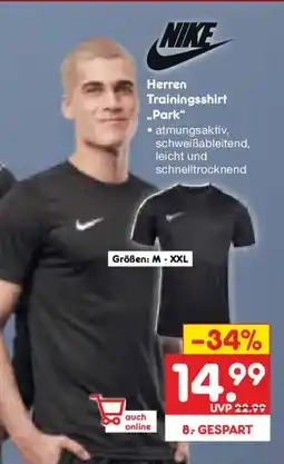 Netto Marken-Discount NIKE Herren Trainingsshirt „Park" Angebot