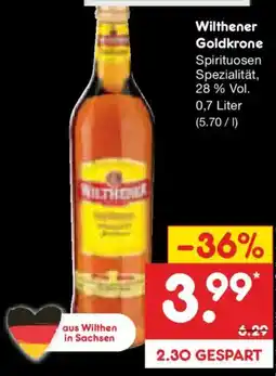 Netto Marken-Discount Wilthener Goldkrone Angebot