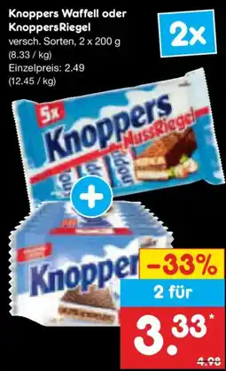 Netto Marken-Discount Knoppers Waffell oder Knoppers Riegel Angebot