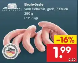 Netto Marken-Discount GUT PONHOLZ Bratwürste Angebot