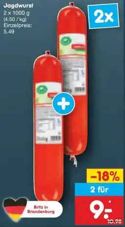 Netto Marken-Discount Jagdwurst Angebot