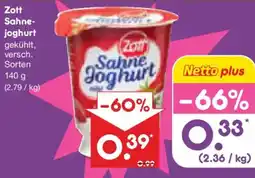Netto Marken-Discount Zott Sahne joghurt Angebot