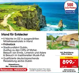 Netto Marken-Discount Irland für Entdecker 6 Nächte Angebot