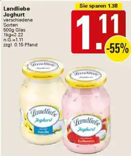 WEZ Landliebe Joghurt Angebot
