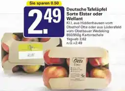 WEZ Deutsche Tafeläpfel Sorte Elstar oder Wellant Angebot