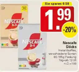 WEZ Nescafe Sticks Angebot