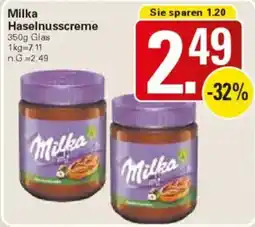WEZ Milka Haselnusscreme Angebot