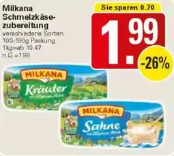 WEZ Milkana Schmelzkäse- zubereitung Angebot