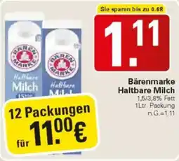 WEZ Bärenmarke Haltbare Milch Angebot