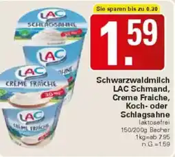WEZ Schwarzwaldmilch LAC Schmand, Creme Fraiche, Koch oder Schlagsahne Angebot