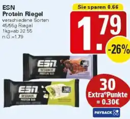 WEZ ESN Protein Riegel Angebot