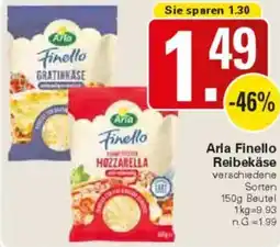 WEZ Arla Finello Reibekäse Angebot
