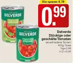 WEZ Delverde Stückige oder geschälte Tomaten Angebot
