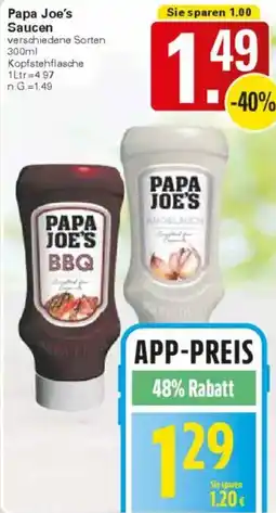 WEZ Papa Joe's Saucen Angebot