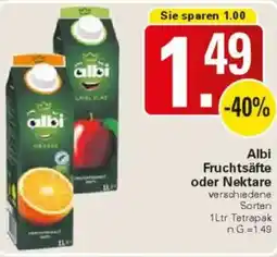 WEZ Albi Fruchtsäfte oder Nektare Angebot