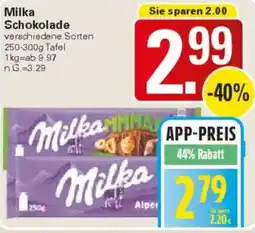 WEZ Milka Schokolade Angebot