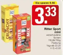 WEZ Ritter Sport mini Angebot