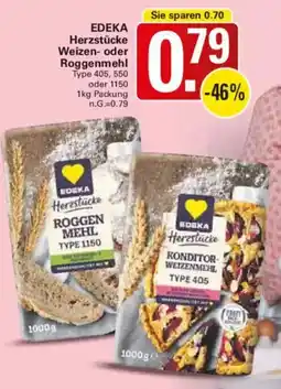 WEZ EDEKA Herzstücke Weizen- oder Roggenmehl Angebot