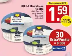 WEZ EDEKA Herzstücke Ricotta Angebot