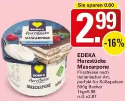 WEZ EDEKA Herzstücke Mascarpone Angebot