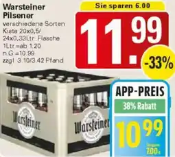 WEZ Warsteiner Pilsener Angebot