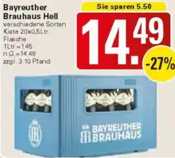 WEZ Bayreuther Brauhaus Hell Angebot