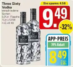 WEZ Three Sixty Vodka Angebot