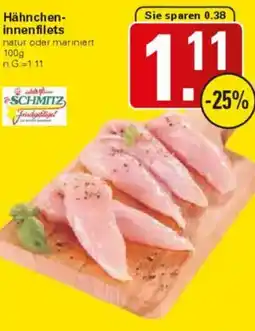 WEZ SCHMITZ Hähncheninnenfilets Angebot
