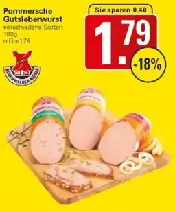 WEZ Pommersche Gutsleberwurst Angebot