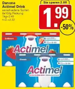 WEZ Danone Actimel Drink Angebot
