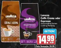 AEZ Lavazza Caffè Crema oder Espresso Angebot