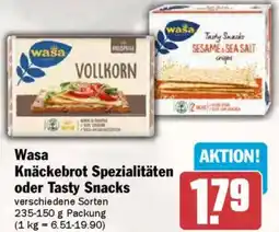 AEZ Wasa Knäckebrot Spezialitäten oder Tasty Snacks Angebot