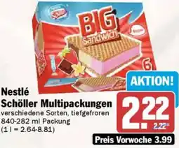 AEZ Nestlé Schöller Multipackungen Angebot