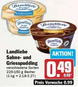 AEZ Landliebe Sahne- und Griesspudding Angebot